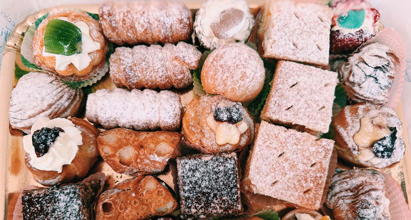 A selection of Italian cakes