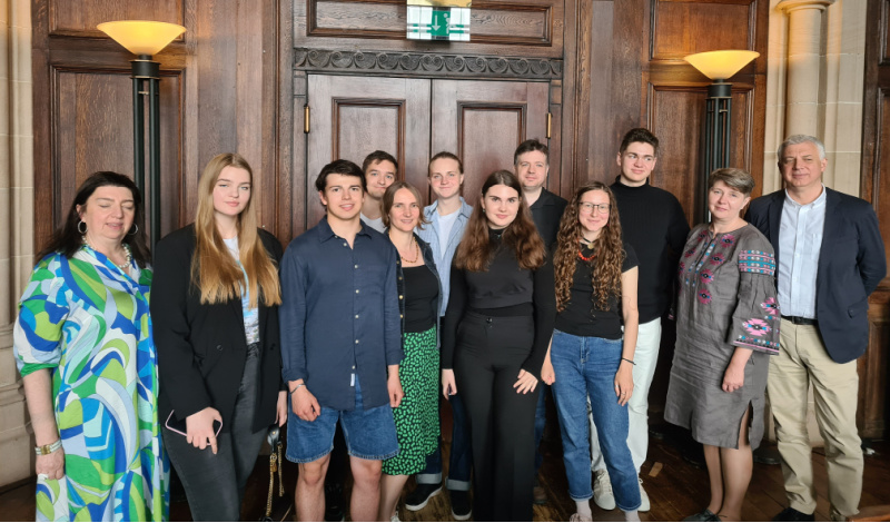 A group of visiting students from NaUKMA 