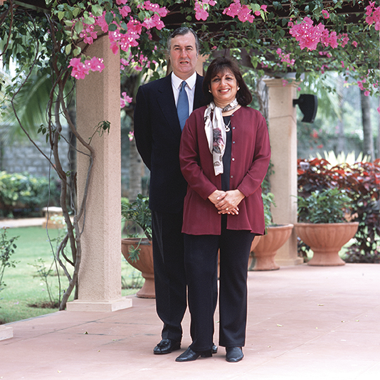 John and Kiran Mazumdar-Shaw