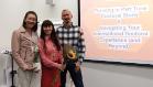 Dr. Dely Lazarte Elliot, Dr. Jon Rainford, and Dr. Kay Guccione at book launch