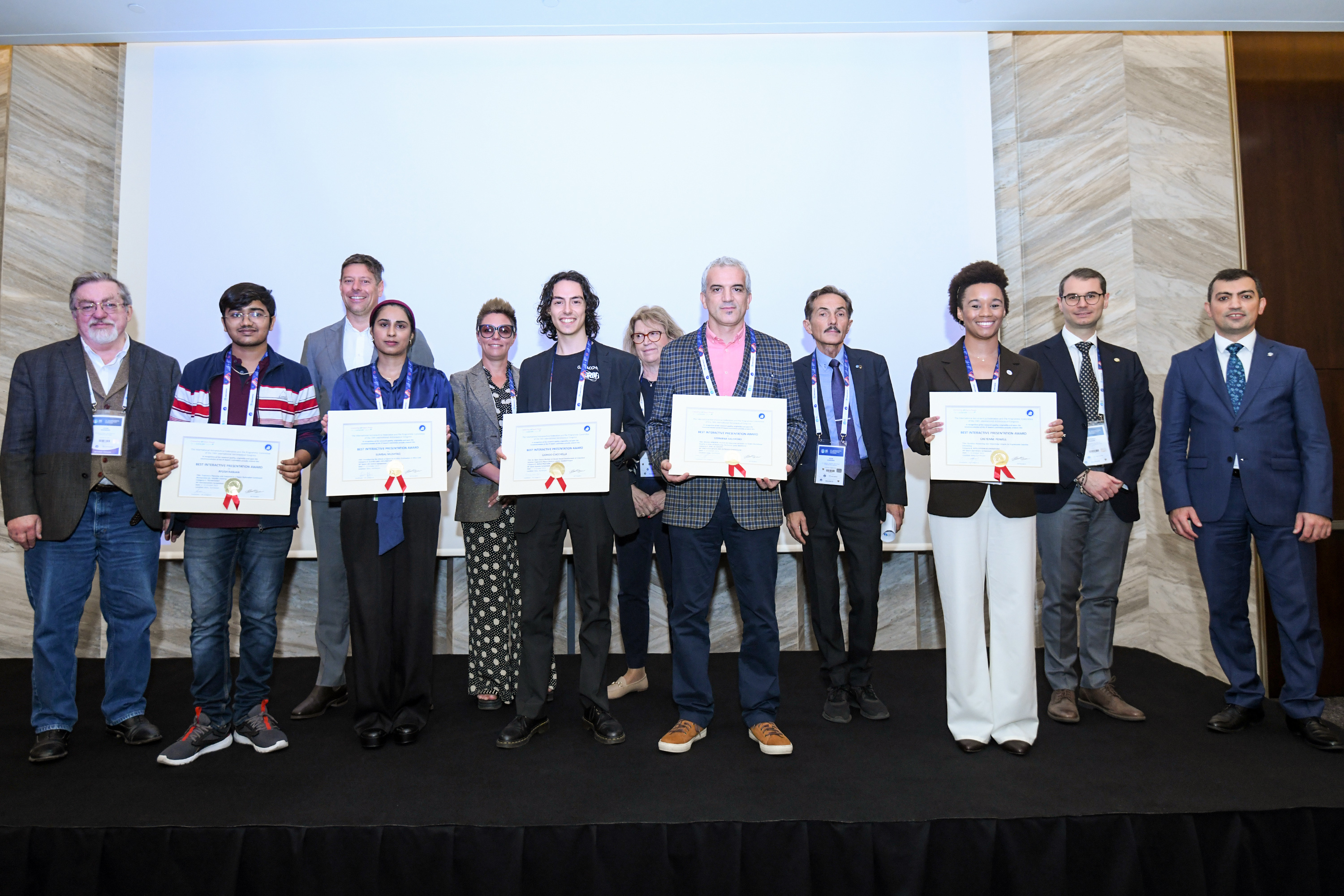 Group of awardees at IAC2023