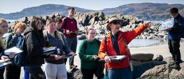 Students on field trip