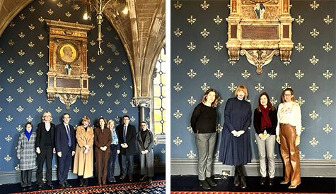 French and German ambassadors and UAM staff visiting the University