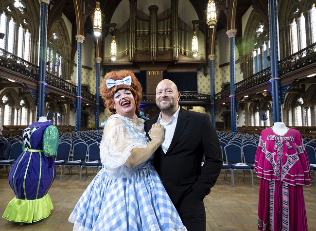 A photo of Johnny McKnight and John Tiffany ahead of the 2024 Cameron Lecture at UofG. Photo Credit Martin Shields