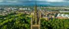 University of Glasgow tower towards the Clyde