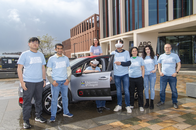 Researchers from the University of Glasgow’s School of Computing Science showcase their VR technology which turns a 30mph car trip into thrilling fast-paced spaceship adventure without causing motion sickness. The technology will be showcased at the Riverside Museum between June 14th and 16th.