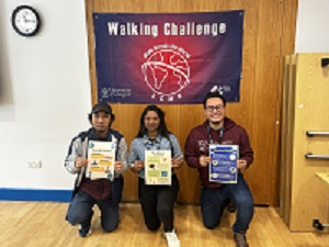 Students at Walking Challenge