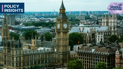 A photo of the Houses of Parliament building in London