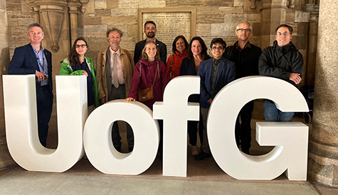 Delegation from Université Paris Cité on campus