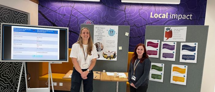 Staff manning a stall at Doors Open Day 2023