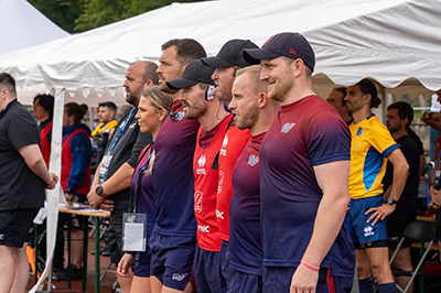 Erin with Rugby 7s Team