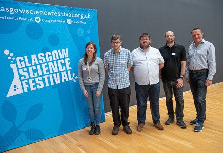 Photograph showing the judging team for the 2024 creating engineers competition.