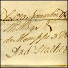 Receipt for books from Andrew Stalker, 20th November 1759. (GUAS Ref: GUA 21149. Copyright reserved.) 