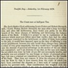 The verdict of the trial announced by the Lord Justice-Clerk before the High Court of Justiciary at Edinburgh, 1st February 1879. (GUAS Ref: UGD 108/11 p576. Copyright reserved.) 