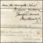 Second page of a letter from T B White, writing from Hong Kong in 1863, asking Mr Denny 'to rough out, plan, specification and estimate for a new Boat like Rona, only larger and a little finer lines on the bow'.  (GUAS Ref: UGD 3/5/24 p2.  Copyright reserved.)