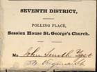 John Smith's Polling card (Sp Coll Eph C252). Links to the ephemera of John Smith web exhibition