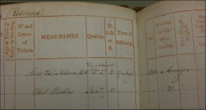 Lord Horatio Nelson transferred his flag to HMS Medusa between the 2nd and 27th August 1801 to sail  to Boulogne to observe French invasion preparations, before transferring to HMS Amazon.  (Courtesy of The National Archives, TNA Ref: ADM-36-15155. Copyright reserved.)