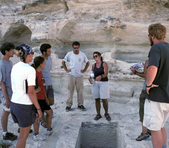 Danielle A. Parks leading a site tour