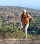 Team X reaches the ridgeline above the Karkotis Valley