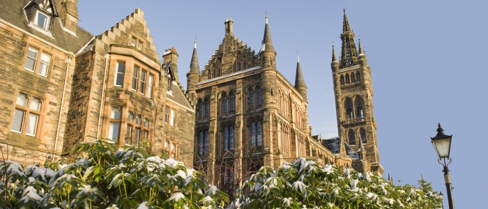 Principal's lodge, main building and tower