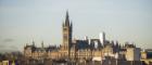 View of University main building from Kelvingrove park