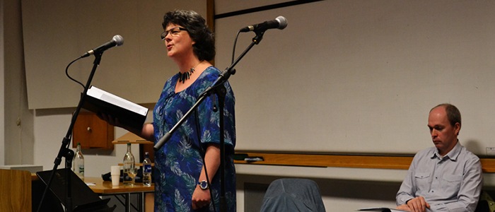 Kirsteen McCue and Gilbert MacMillan at the musical event on the opening day of the WCSL.