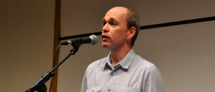 Gilbert MacMillan performing in Gaelic. 