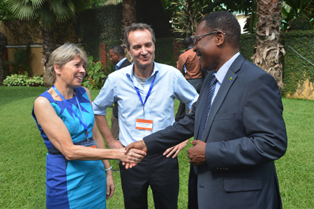 ZELS launch in Tanzania with Dan Haydon, Sarah Cleaveland and Titus Kamani