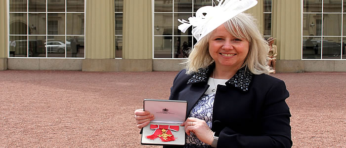 Christine Goodall and her OBE