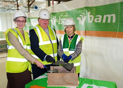 ICE building topping out