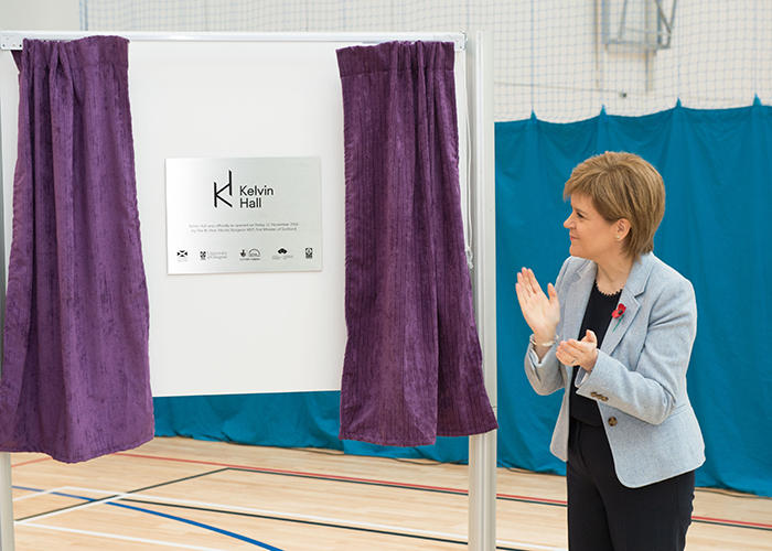 Nicola Sturgeon opens Kelvin Hall