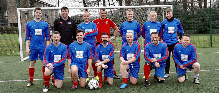 The Dental staff football squad