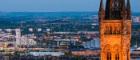 Image of the University tower and Glasgow skyline