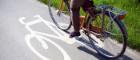 Image of a bicycle in a bike lane