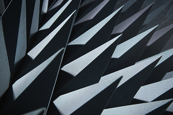 Abstract close-up shot of sound proofing in a laboratory 