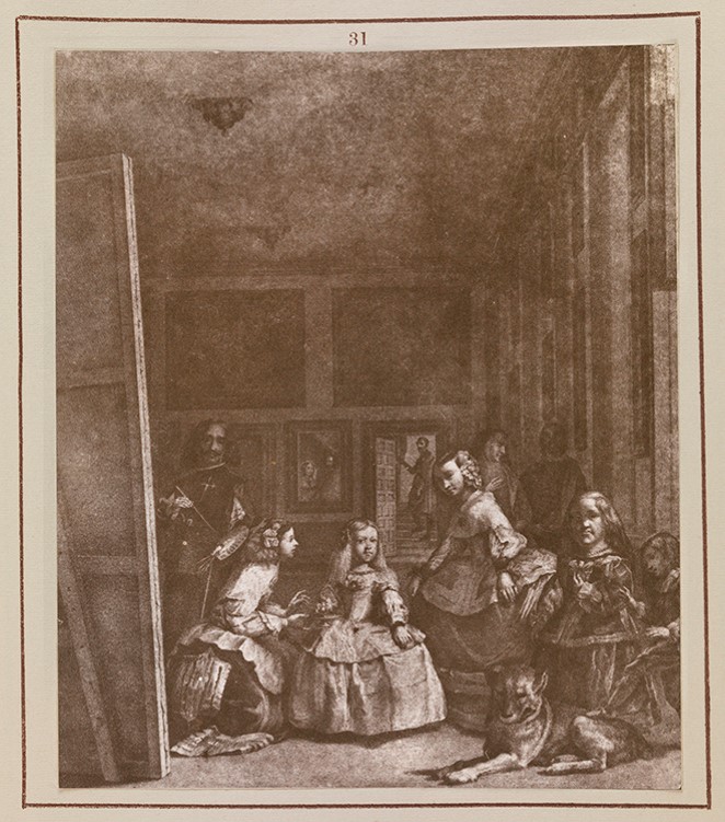 Image of Las Menians by Velázquez, demonstrating the digital restoration process