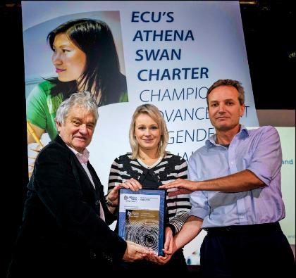 Michelle and Dan with patron Sir Paul Nurse