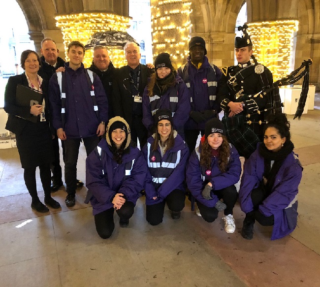 A photo of the Winter Graduation 2018 student ambassadors