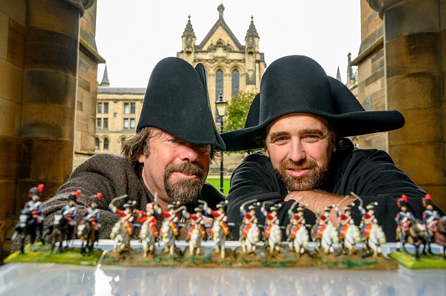 Professor Tony Pollard, the University’s Professor of Conflict History and Archaeology and  Mark Evans of Waterloo Uncovered, the charity for military veterans Photo Credit John Young/ Young Media