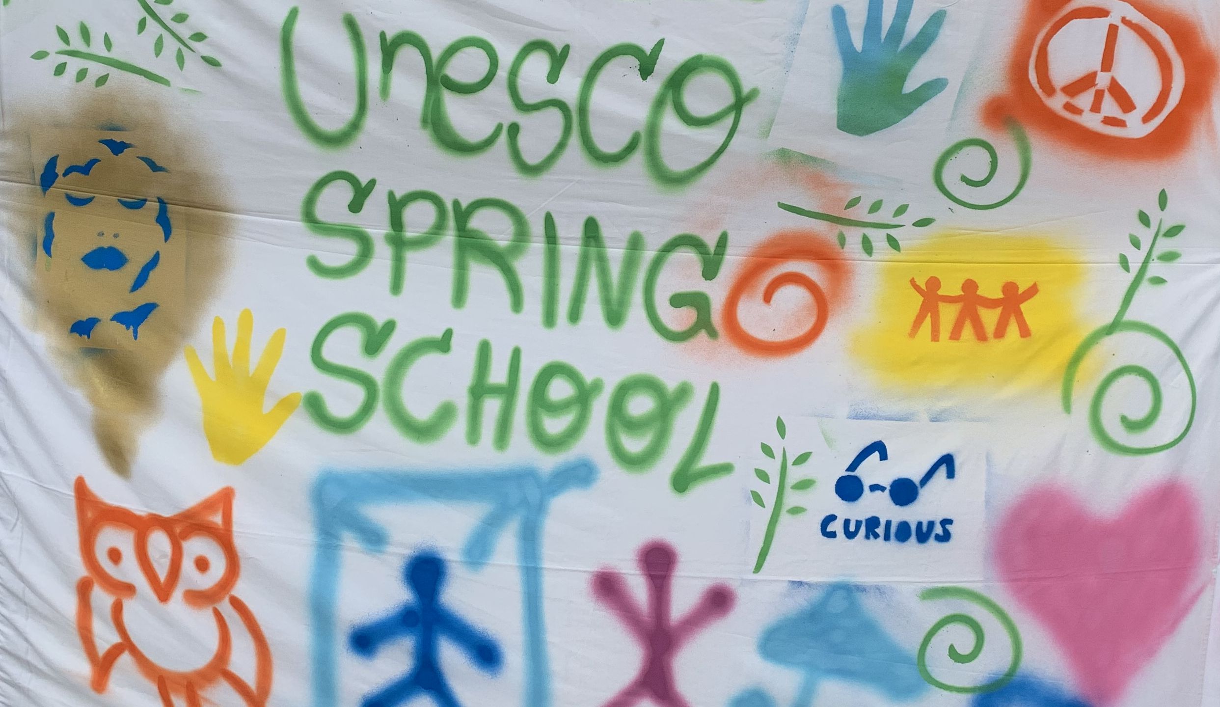 SprayPeace Banner from Spring School 2019