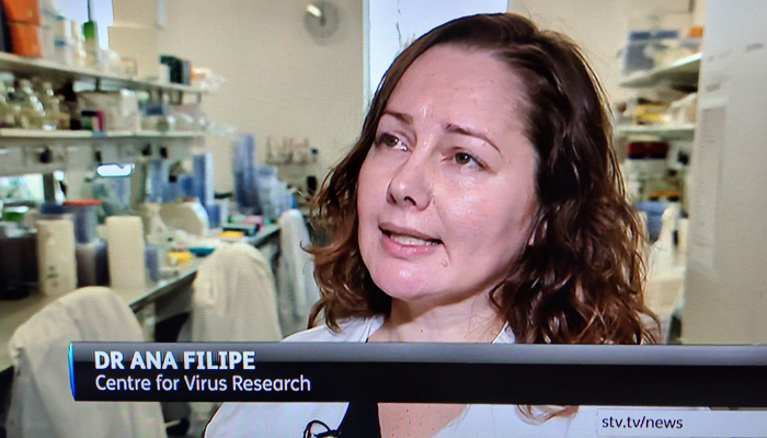 Dr Ana Filipe on STV News 700x400