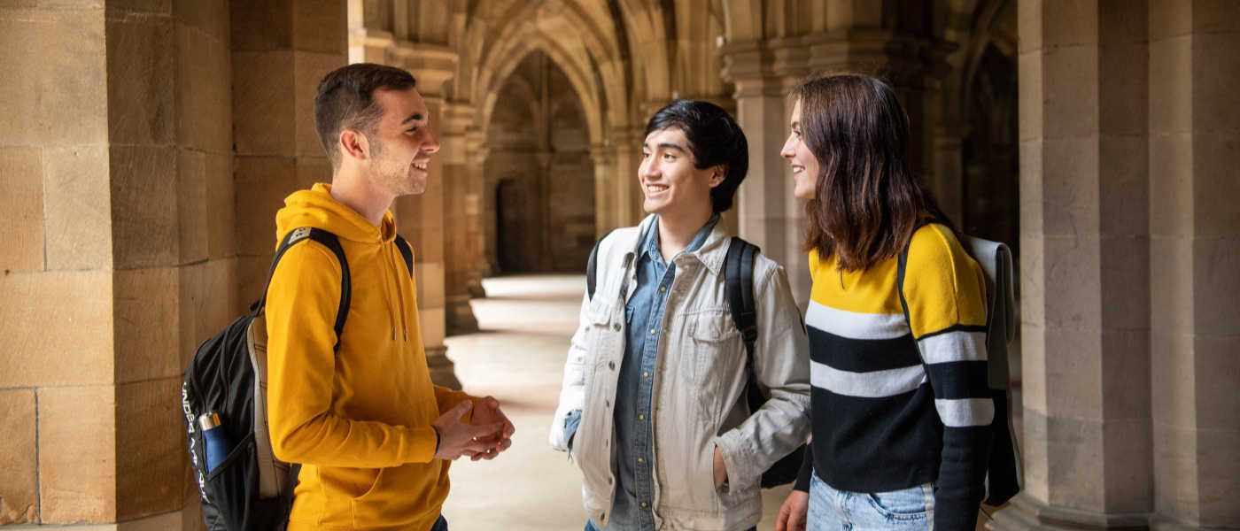 Students in the Cloisters