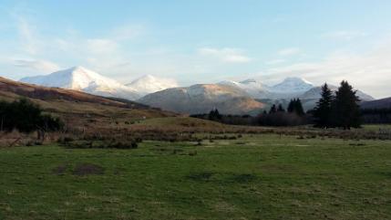 Mountains in Scottish Highlands