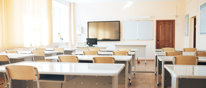 Photo of empty classroom