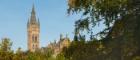 University tower and skyline on a sunny day