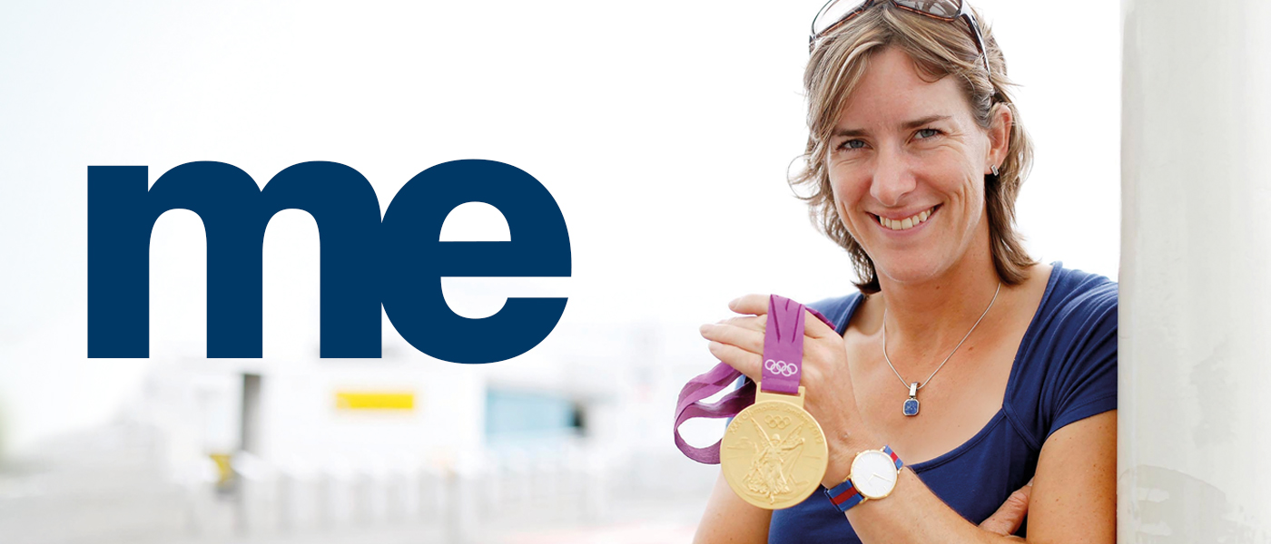 Katherine Grainger with her gold medal