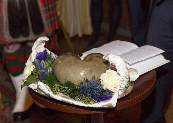 Haggis on a platter