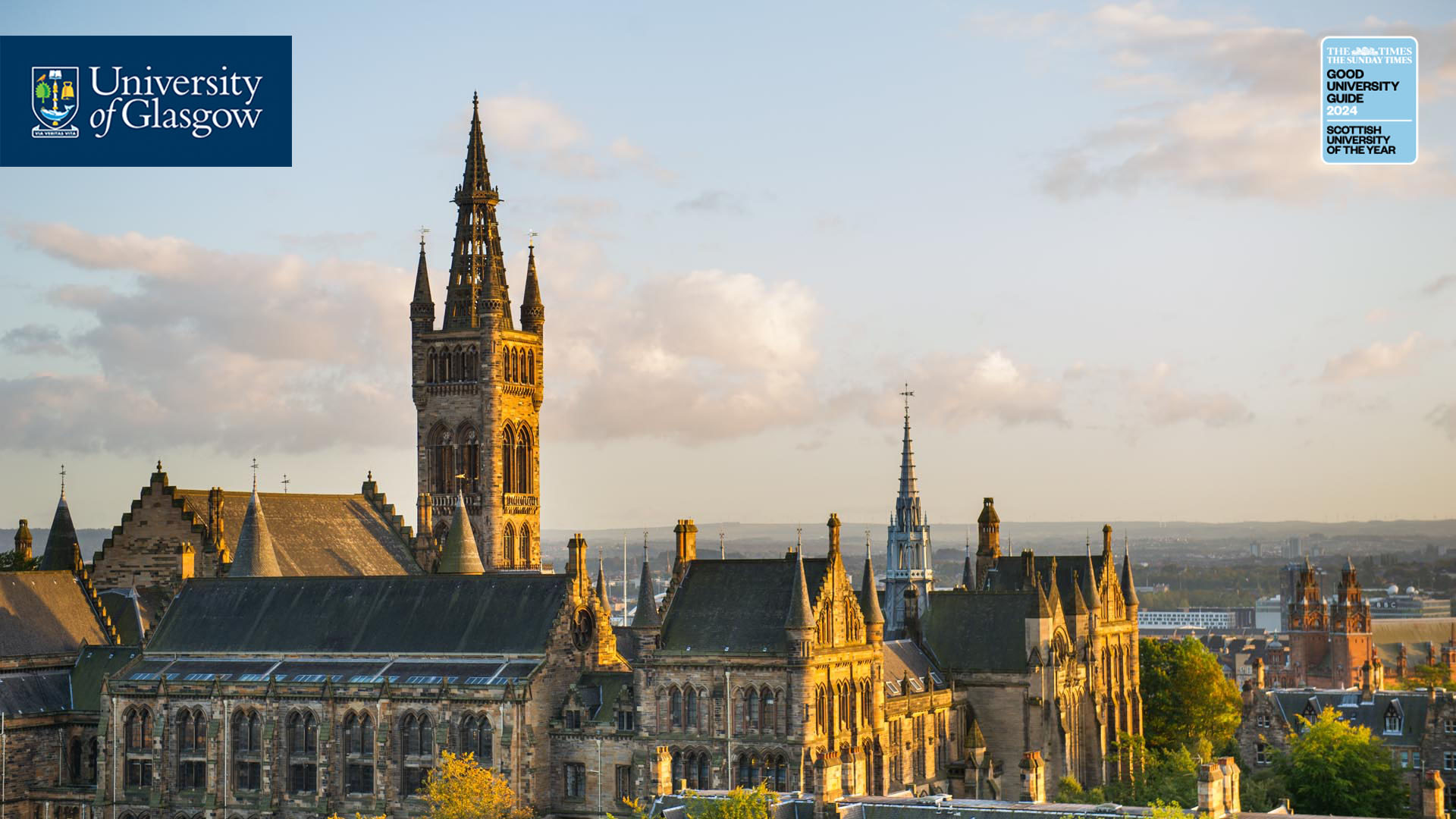 The Gilbert Scott Building, seen from the Boyd Orr Building