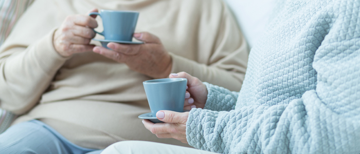 Photo of older person with carer 