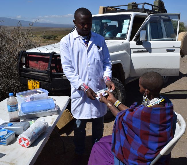 Antibiotics being handed out in Africa